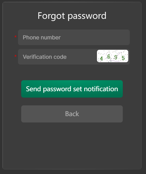 Lodi646 reset password dialog
